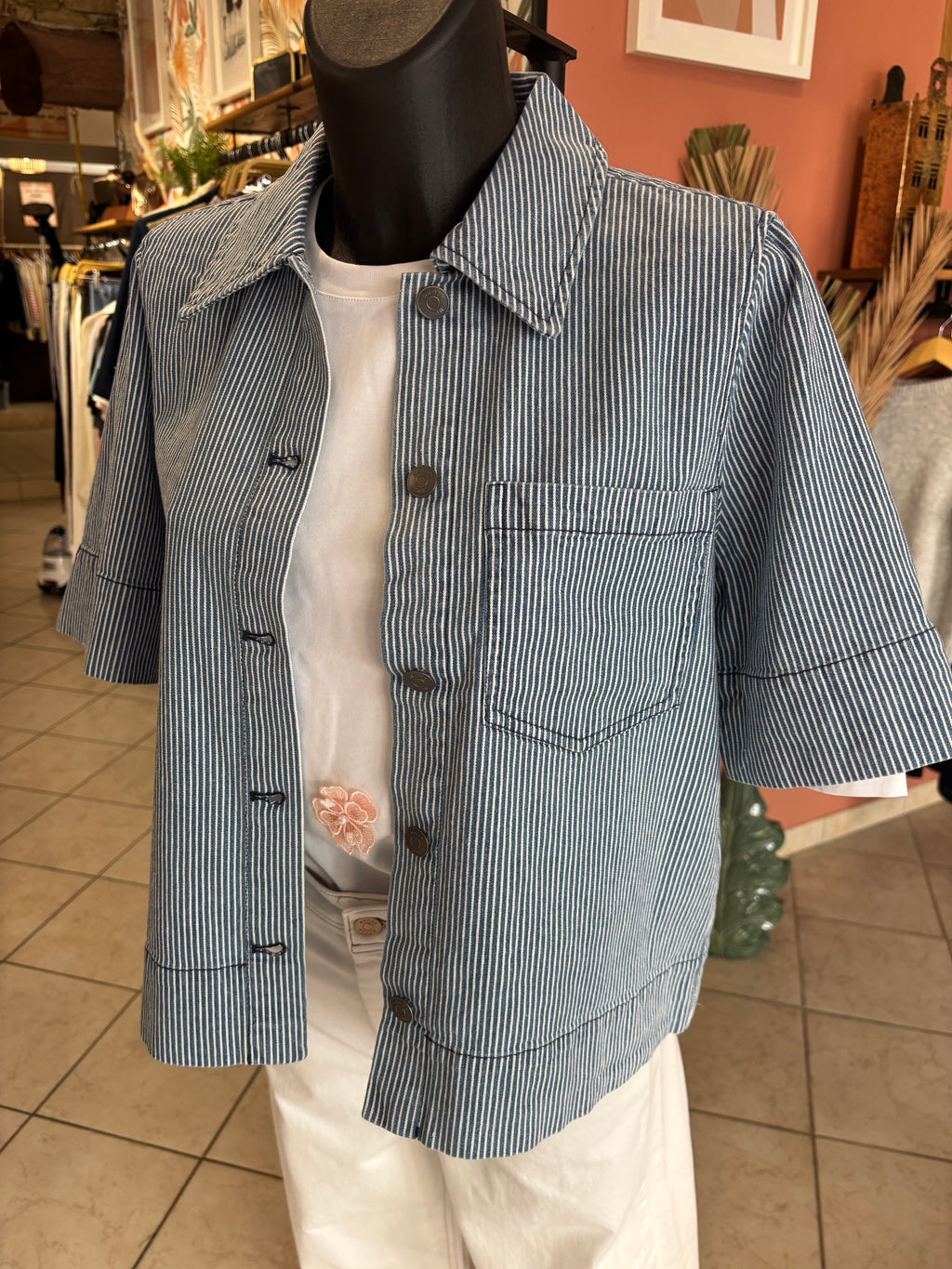 Veste Chemise rayée - Style Workwear chic