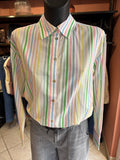 Chemise rayures multicolores - Esprit pastel Bonne Humeur
