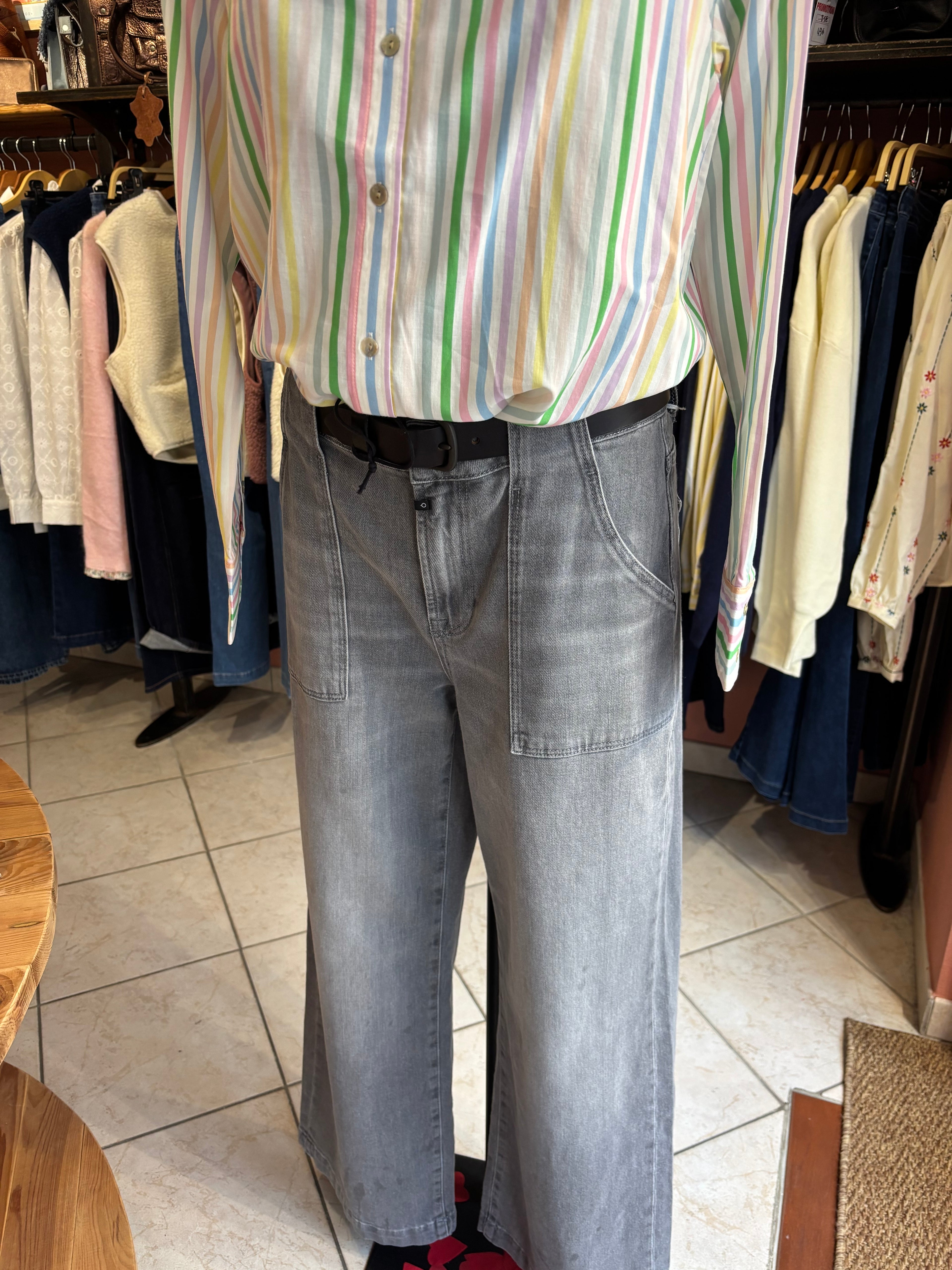 Chemise rayures multicolores - Esprit pastel Bonne Humeur