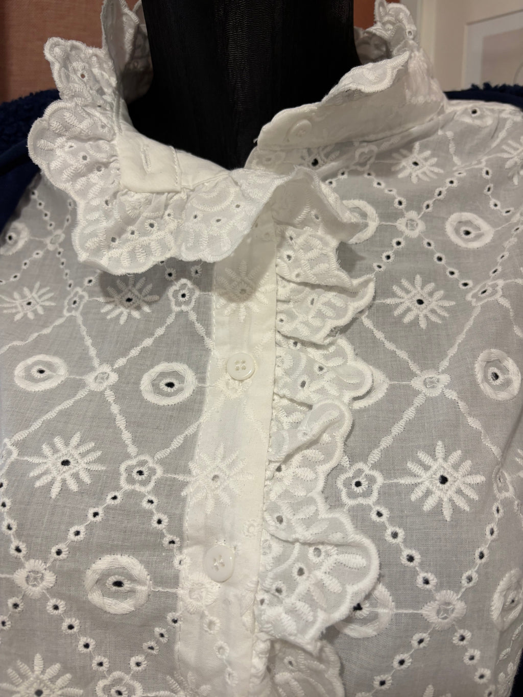 Chemisier Broderie Anglaise - Blanc Romantique